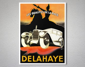 ADVERTISING METAL PLATE DELAHAYE