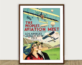 Vintage Aviation Meet Poster: Los Angeles, 1912