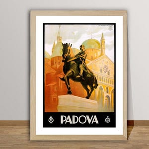 Padova, Italien Vintage Reiseposter - Retro Padova Poster / Geschenkidee / Wanddeko