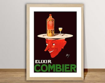 Vintage Elixir Combier Advertisement Art Print - Food&Drink Poster