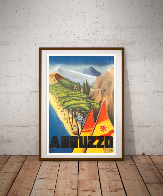 Abrvzzo Italy Vintage Art Travel Advertisement Poster Picture Print