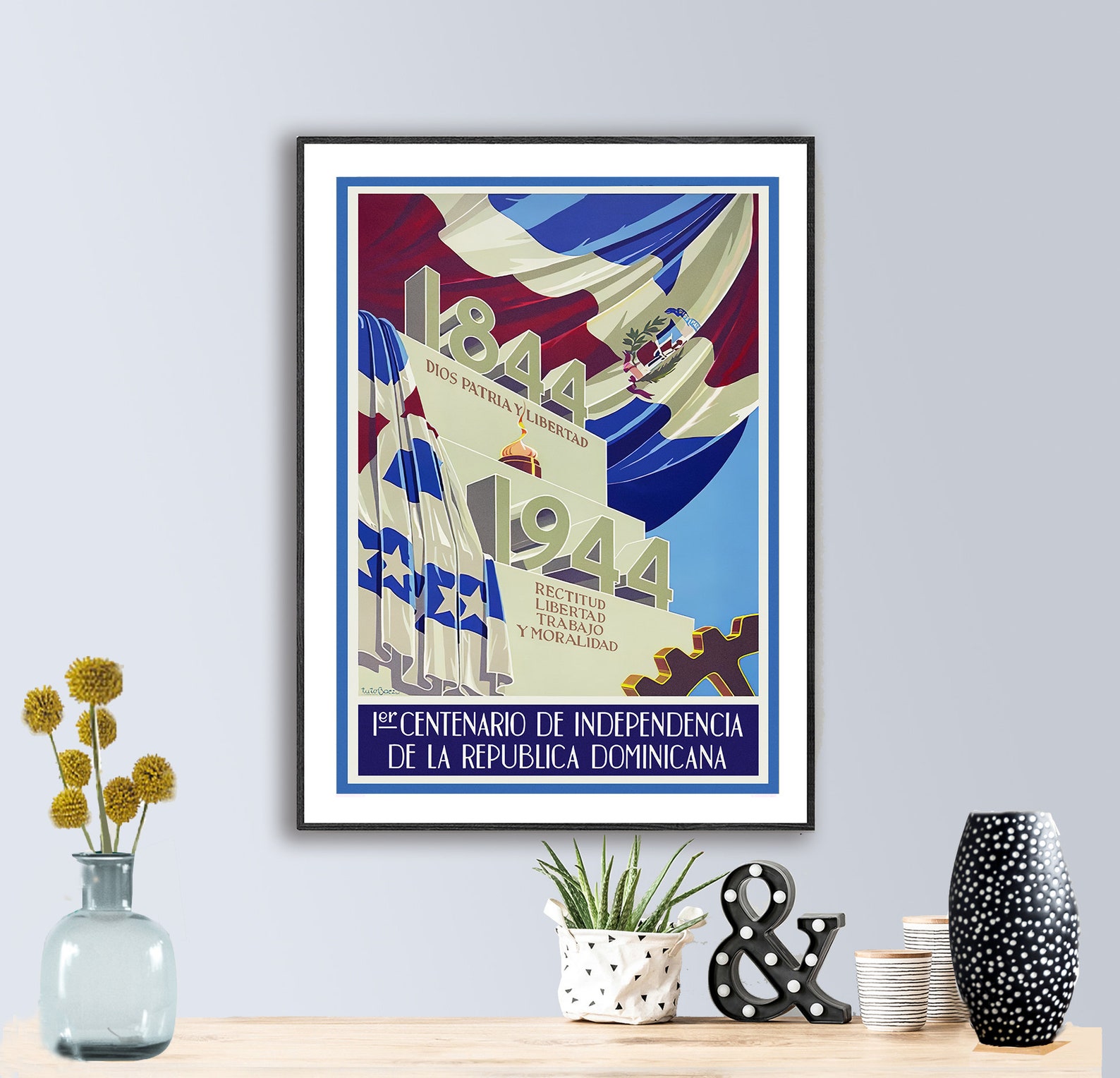 Dominican Republic 1er Centenario de Independencia Travel  Etsy