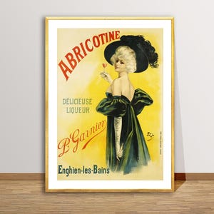 Vintage Abricotine Historical Advertisement Art Print - Reproduction of a Vintage Artwork, Decorative Purposes Wall Decor