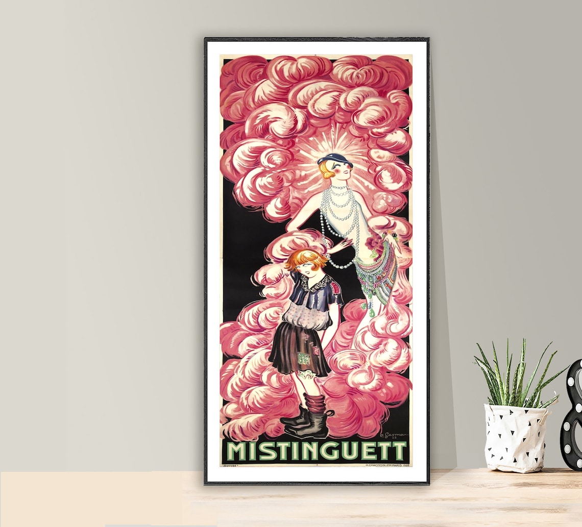 MISTINGUETT Rf85 - POSTER HQ 40x60cm d'une AFFICHE VINTAGE