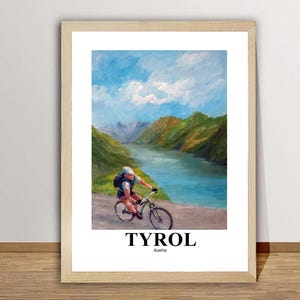 Tyrol, Austria  Vintage Travel Poster - Travel Art Print / Gift Idea / Wall Decor