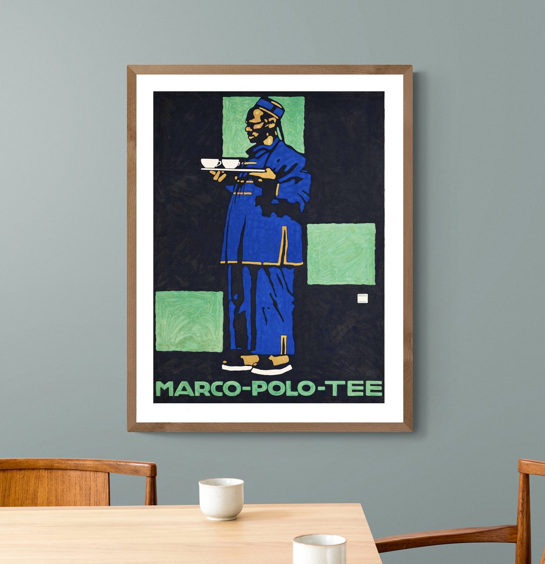 Marco Polo Tee Vintage Food&drink Poster by Ludwig Hohlwein Poster