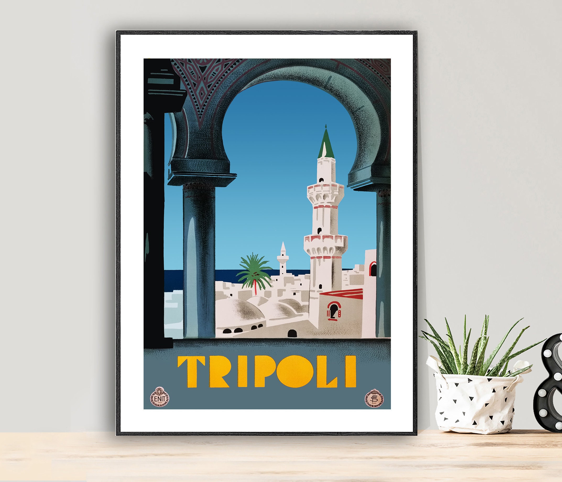 Tripoli Lebanon Vintage Travel Poster Poster Print or - Etsy