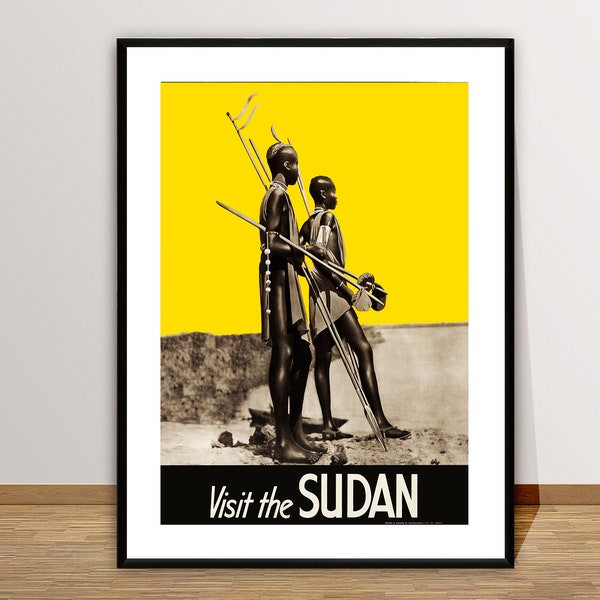 Visit the Sudan Vintage Travel Poster - Sudan Poster, Travel Sudan, Wall Decor, Gift Idea