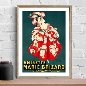 Vintage French Liqueur Advertisement (1928) Art Print - Reproduction of a Vintage Artwork, Decorative Purposes Wall Decor