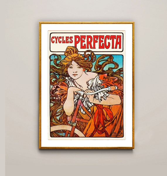 アルフォンス・ミュシャによるサイクルズ・パーフェクタのヴィンテージ