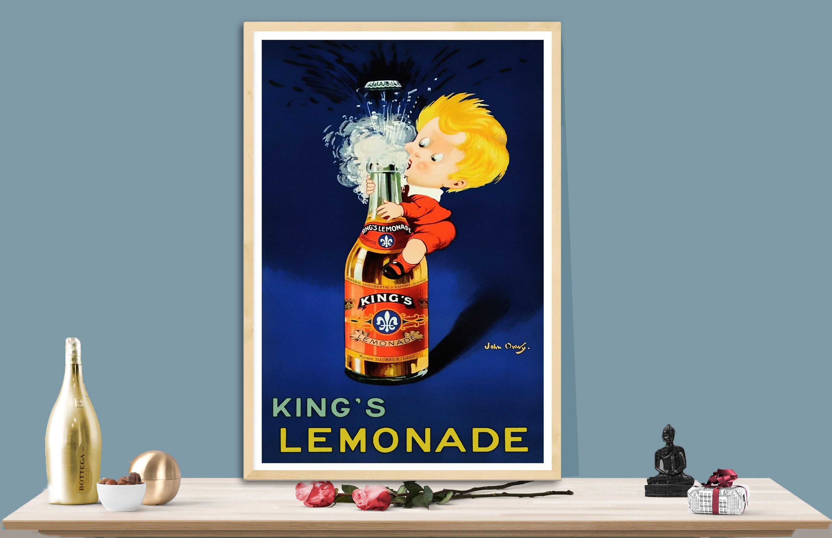 King's Lemonade Vintage Food&Drink Poster Poster Paper Etsy