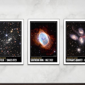 Ensemble de 3 (% 33 REMISE) Images du télescope spatial James Webb, affiches de la NASA, affiches spatiales, science-fiction, télescope spatial, photos spatiales