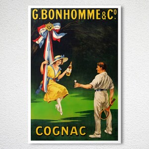 Cognac G. Bonhomme Vintage Food&drink Poster Cognac Lovers - Etsy