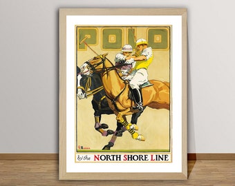 Vintage Polo Sport Advertisement (1926) Art Print - Reproduction of a Retro Artwork, Decorative Purposes Wall Decor