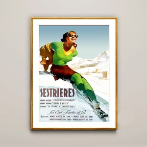 Adesivo Sticker Vintage Aufkleber Autocollant Turismo Località Ski Sci