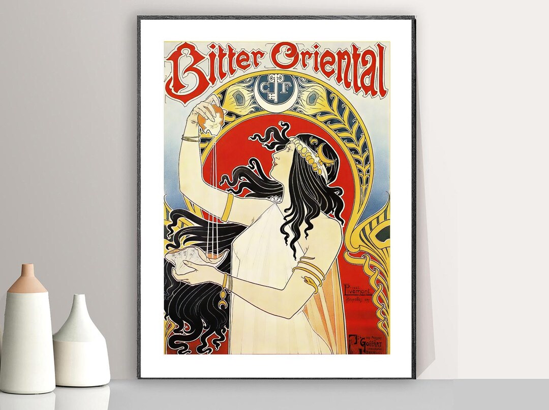 Vintage Bitter Oriental Advertisement Art Print - Food&drink Poster - Etsy