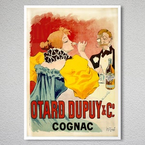 Otard Dupuy Cognac Vintage Food&Drink Poster Cognac Art Print, Beverages Poster, Alcholic Drink Print image 2