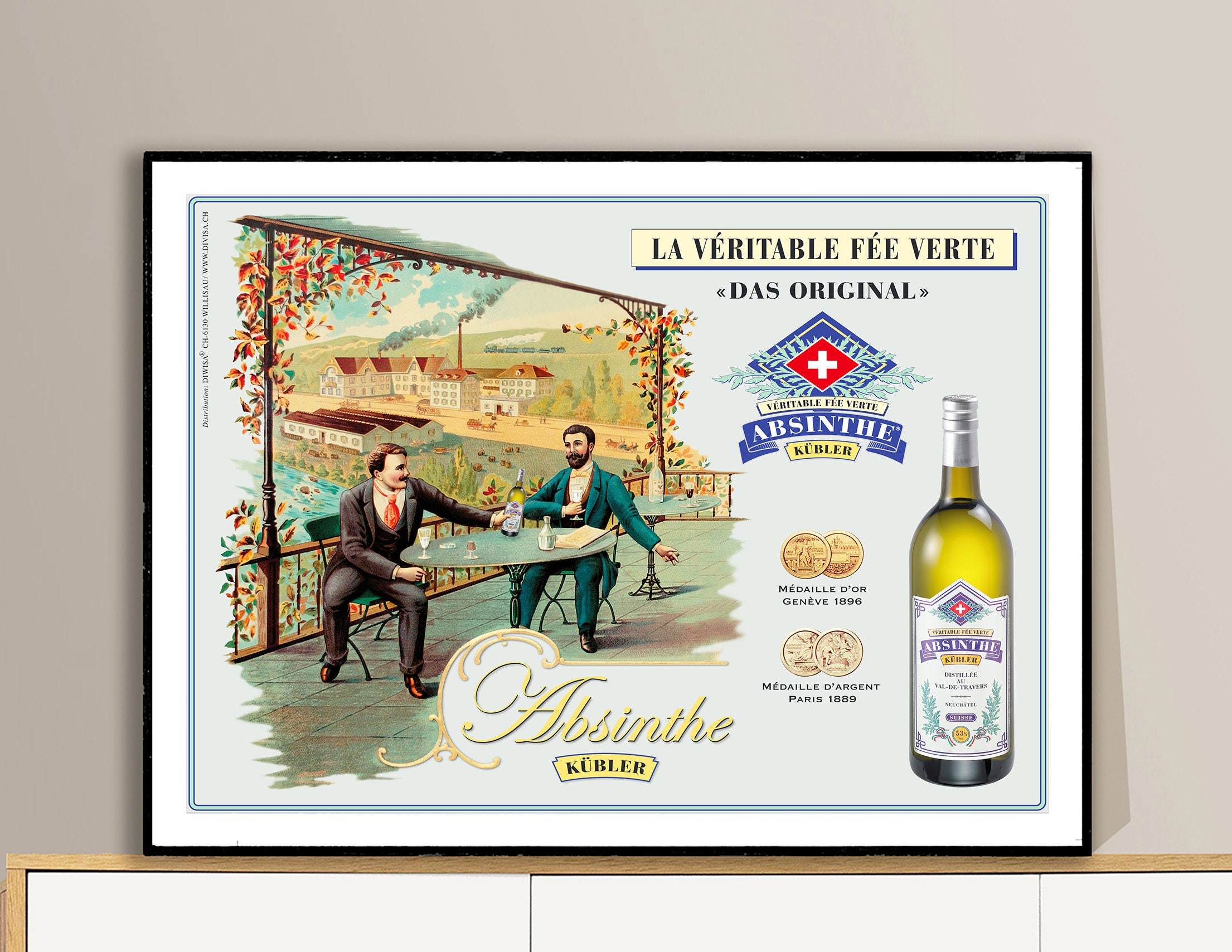 Absinthe Kübler Vintage Food&drink Poster Beverage Art, Absinthe Lovers,  Bar Decor, Gift Idea - Etsy
