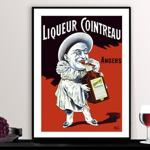 Liqueur Cointreau Angers Vintage Food&Drink Poster - Poster Paper or Canvas Print / Gift Idea