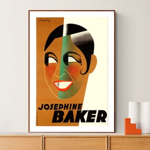 Josephine Baker  Vintage Celebrity Poster - Poster Paper or Canvas Print / Gift Idea / Wall Decor