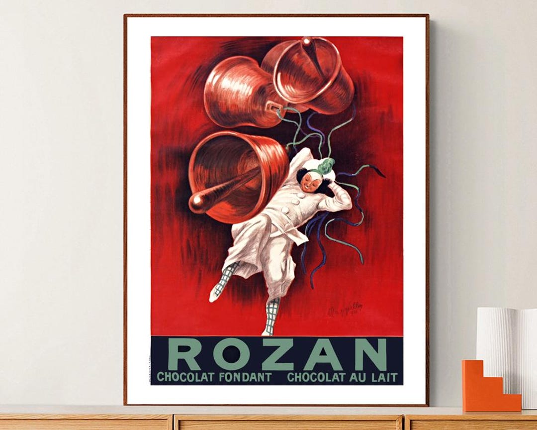 Rozan Chocolat Fondant Poster: Leonetto Cappiello Vintage Print - Etsy