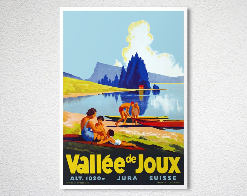 Affiche ancienne – Vallée de Joux, Jura, Suisse – Galerie 1 2 3