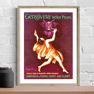 Vintage Zahngesundheit Werbung (1924)Kunstdruck - Reproduktion eines Vintage Kunstwerks für dekorative Zwecke Wanddekoration
