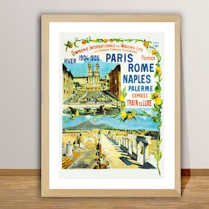 Compagnie  Internationale des Wagon Lits Vintage Travel Poster - Retro Transport Poster / Gift Idea / Wall Decor