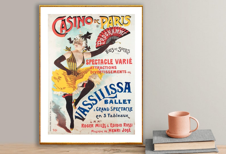 Casino De Paris Entertainment Poster by Pal Poster Paper or - Etsy
