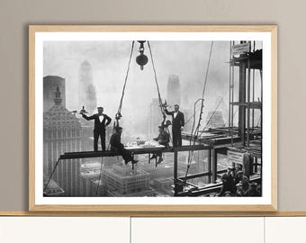ウォルドルフ・アストリア建設、象徴的な写真、ニューヨーク市、アメリカ合衆国、1930年
