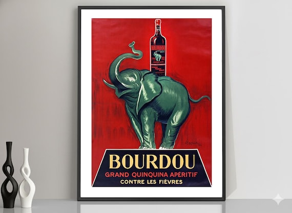 Leonetto Cappiello Bourdou Aperitif ヴィンテージポスター - フード