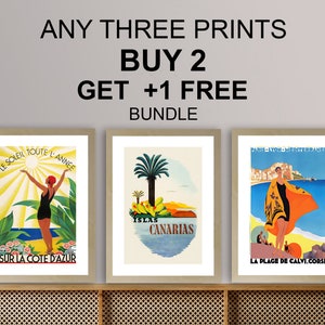 Nassau and Bahamas Vintage Travel Poster Poster Paper or Canvas Print ...