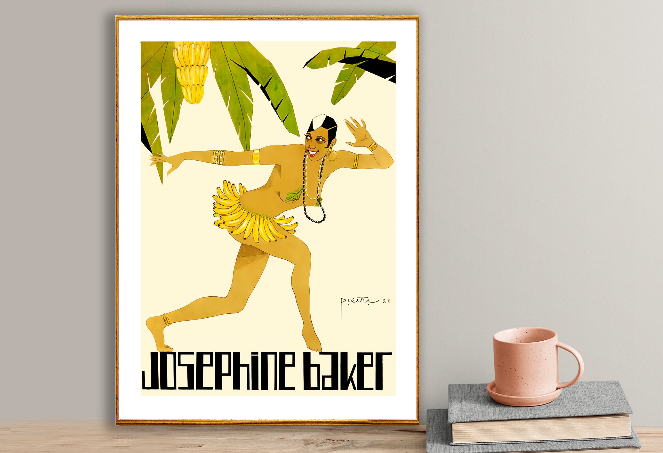 Josephine Baker Banana Skirt Vintage Celebrity Poster Poster