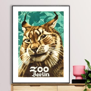 Zoo Berlin  Vintage Travel  Poster by Ludwig Hohlwein - Poster Print or Canvas Print / Gift Idea