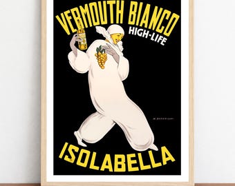 Vintage Italian Vermouth  Art Print –  Food Drink Poster