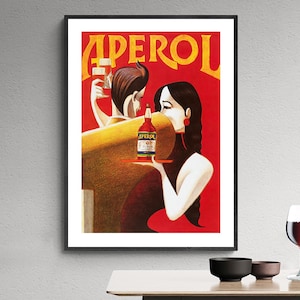 Aperol Liqueur vintage Food&Drink Poster Affiche papier ou impression sur toile / Idée cadeau image 2