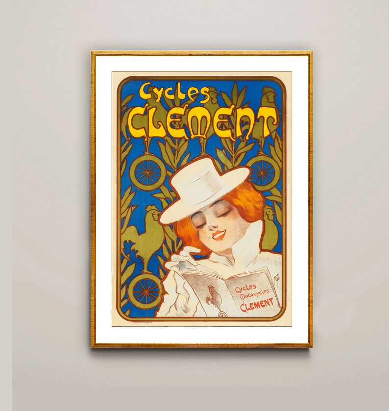 Cycles Clément, Paris- Original Vintage Poster - Authentic Vintage Posters