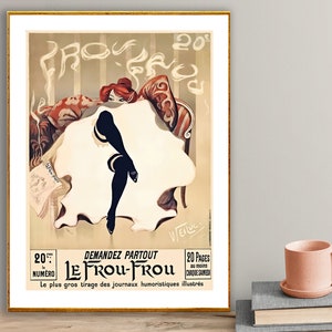 Le Frou Frou  Vintage Entertainment Poster - Poster Paper or Canvas Print / Gift Idea