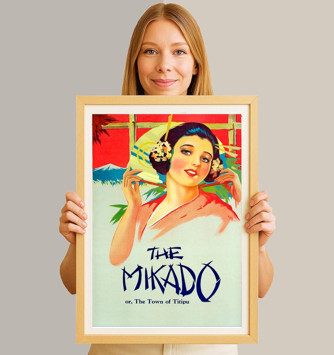 The Mikado Japan Vintage Travel Poster: Art Print - Etsy