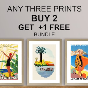 COMPRE 2 OBTENGA 1 GRATIS / Paquete de promoción / Póster / Lienzo / Tapices / Decoración de pared / Arte de pared