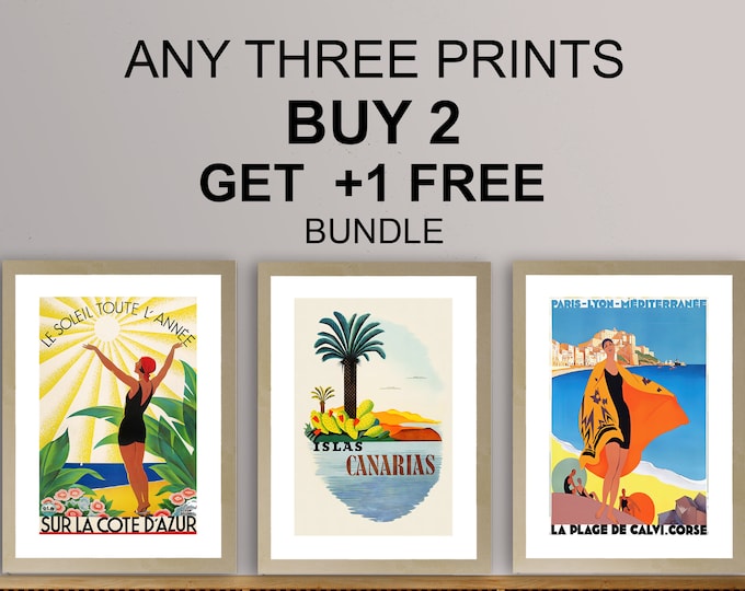 Featured listing image: Wall Art Prints Bundle: Buy 2 Get 1 Free