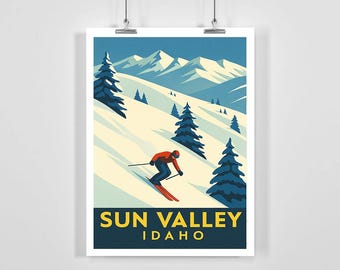 Sun Valley Idaho Art Print (Digital Download)