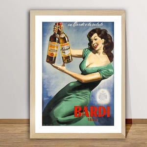Vintage Bardi Advertisement Art Print - Reproduction of a Vintage Artwork, Decorative Purposes Wall Decor