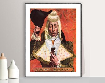 Cognac Meukow Brandy Vintage Poster: Food & Drink Wall Art