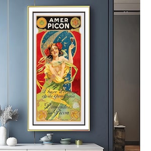 Vintage Vintage Vintage Herbal Liqueur Advertisement Art Print - Reproduction of a Vintage Artwork, Decorative Purposes Wall Decor