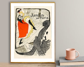 Jane Avril Snake Dress by Toulouse Lautrec French Theater Dancer