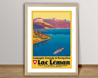 thumbnail image 2 of La Route Des Alpes 1920s Vintage French Travel Poster – 18x24 Matte Print – Alpine Road Classic 2 of 6