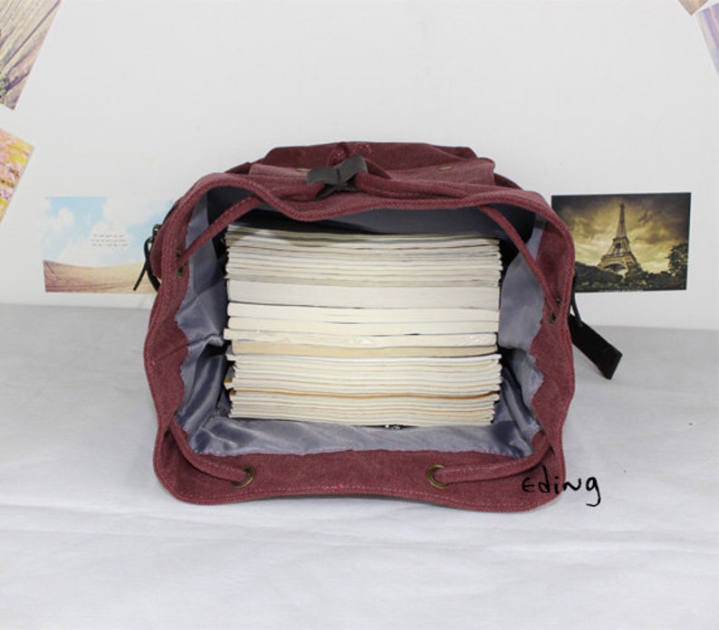 Green Canvas Backpack