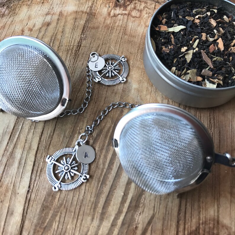 Blue Tea Gift Box With Personalized Infusers & Loose Leaf Teas Etsy