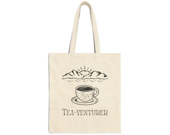Bolso de mano Tea-venturer / Ilustración de taza de té de montaña